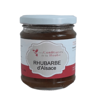 Confiture Rhubarbe d'Alsace 220gr Les Confitures de La Hoube