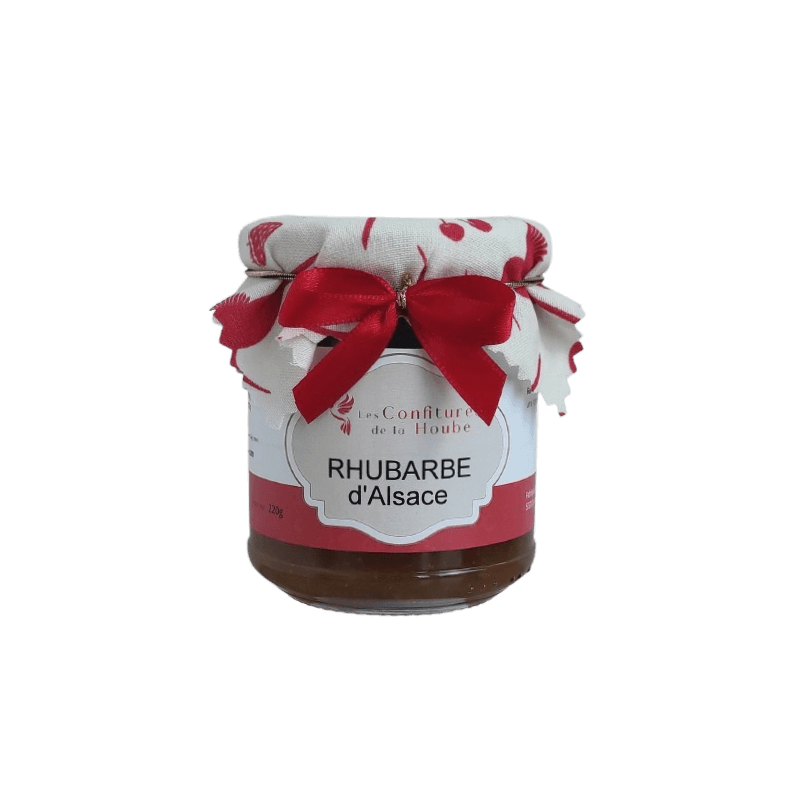 Confiture Rhubarbe d'Alsace 220gr Les Confitures de La Hoube Confiture Rhubarbe d'Alsace 220gr Les Confitures de La Hoube