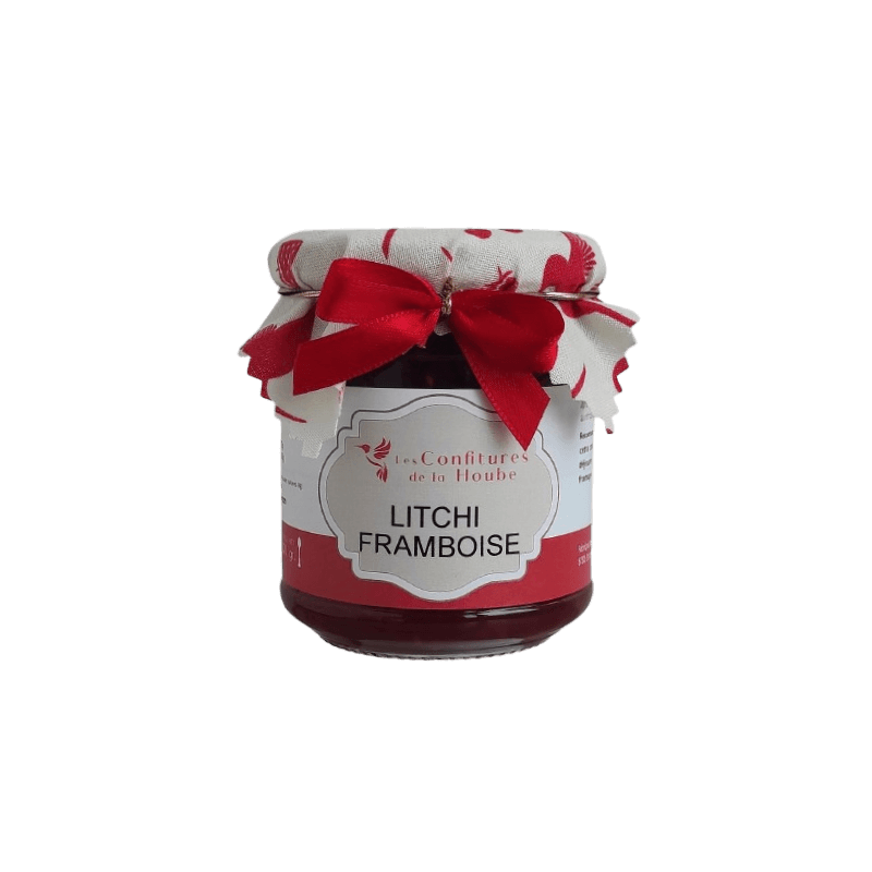 Confiture Litchi Framboise 220gr Les Confitures de La Hoube Confiture Litchi Framboise 220gr Les Confitures de La Hoube