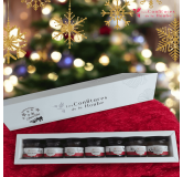Coffret NOEL blanc élégant confiture de la hoube moselle grand est