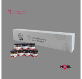 Coffret NOEL blanc élégant confiture de la hoube moselle grand est