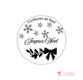 Coffret NOEL blanc élégant confiture de la hoube moselle grand est