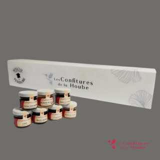 Coffret 7 Saveurs TERROIR blanc élégant confiture de la hoube moselle grand est
