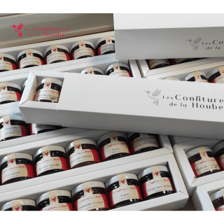 Coffret 7 Saveurs TERROIR blanc élégant confiture de la hoube moselle grand est