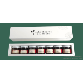Coffret 7 Saveurs TERROIR blanc élégant confiture de la hoube moselle grand est