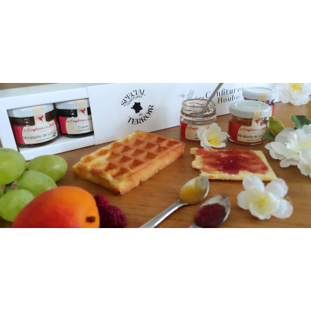 Coffret 7 Saveurs TERROIR blanc élégant confiture de la hoube moselle grand est