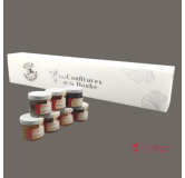 Coffret 7 saveurs FROMAGE blanc élégant confiture de la hoube moselle grand est