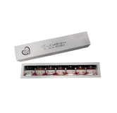 Coffret PLAISIR 7 saveurs blanc élégant confiture de la hoube moselle grand est ST VALENTIN