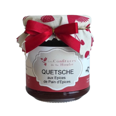 Confiture artisanale Quetsche aux épices de Noël 220 gr Les Confitures de La Hoube