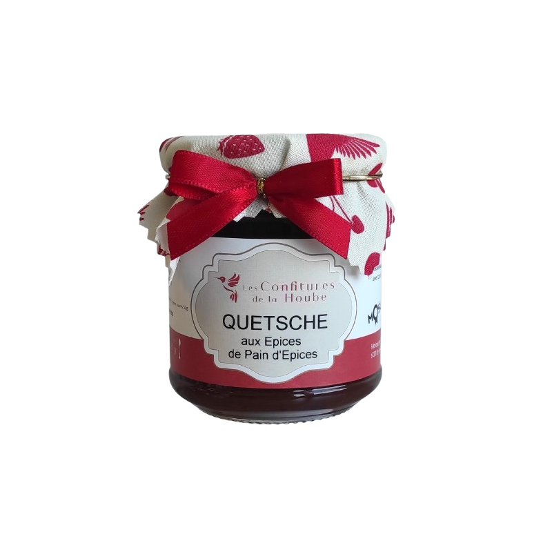 Confiture artisanale Quetsche aux épices de Noël 220 gr Les Confitures de La Hoube