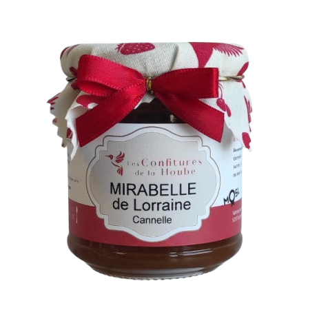 confiture de la hoube confiture artisanale Mirabelle de Lorraine - Cannelle 220 gr