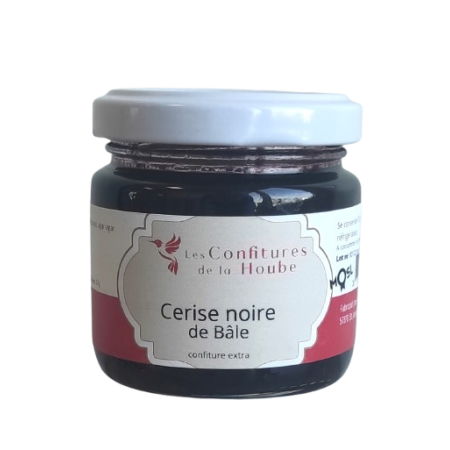 Confiture extra artisanale Cerise noire de Bâle 110gr Les Confitures de La Hoube