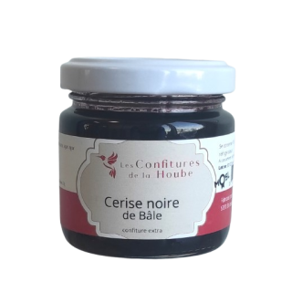 Confiture extra artisanale Cerise noire de Bâle 110gr Les Confitures de La Hoube