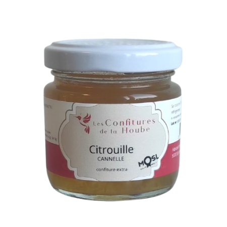 Confiture extra artisanale Citrouille Cannelle 110 gr Les Confitures de La Hoube Moselle