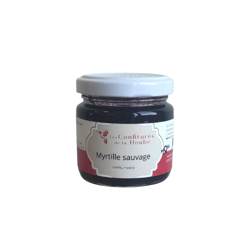 Confiture extra artisanale Myrtille sauvage 110gr Les Confitures de La Hoube Moselle