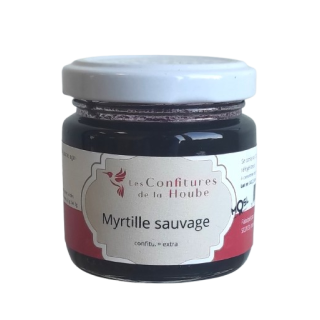 Confiture extra artisanale Myrtille sauvage 110gr Les Confitures de La Hoube Moselle