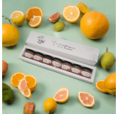 Coffret AGRUMES 7 saveurs blanc élégant confiture de la hoube moselle grand est
