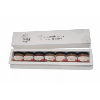 Coffret AGRUMES 7 saveurs blanc élégant confiture de la hoube moselle grand est