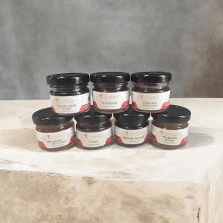 Coffret 7 Saveurs TERROIR blanc élégant confiture de la hoube moselle grand est