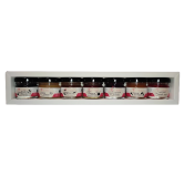 Coffret PLAISIR 7 saveurs blanc élégant confiture de la hoube moselle grand est ST VALENTIN