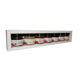 Coffret PLAISIR 7 saveurs blanc élégant confiture de la hoube moselle grand est ST VALENTIN