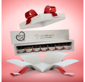 Coffret PLAISIR 7 saveurs blanc élégant confiture de la hoube moselle grand est FETE DES MERES