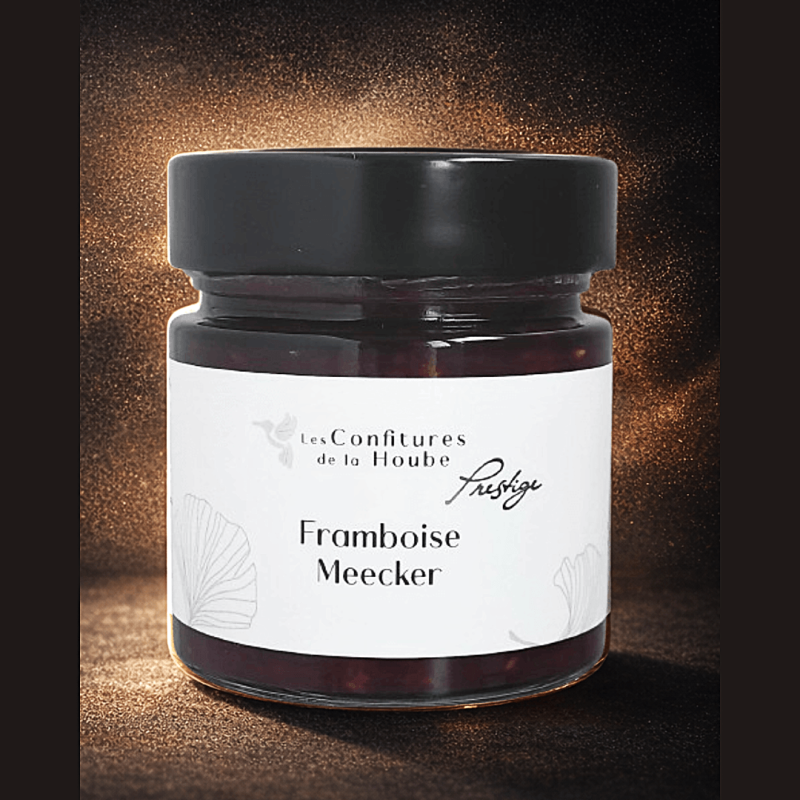 Confiture extra PRESTIGE Framboise Meeker 250gr Les Confitures de La Hoube