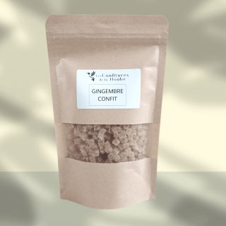 Gingembre confit - Sachet de 100gr Les Confitures de La Hoube