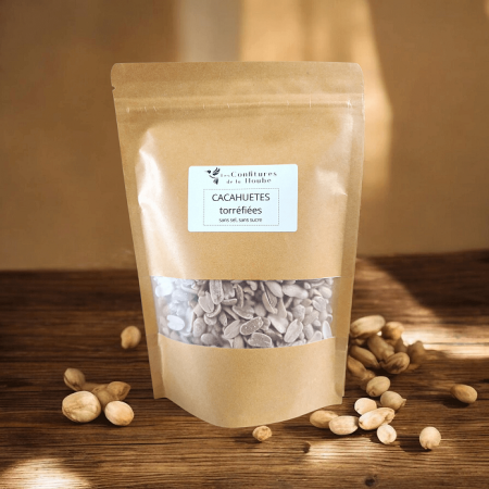 Cacahuètes torréfiées sans sucre ni sel - Sachet de 200gr Les Confitures de La Hoube