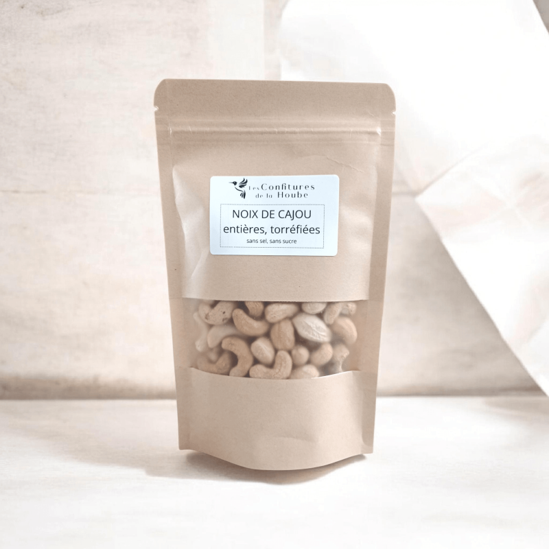 Noix de Cajou entières torréfiées Premium - Sachet de 100gr Les Confitures de La Hoube