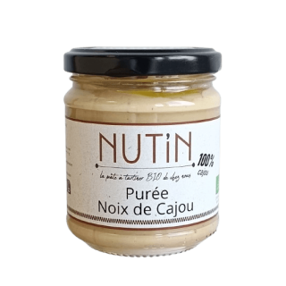 Pate à tartiner NUT'IN BIO - Purée Noix de Cajou 180 gr