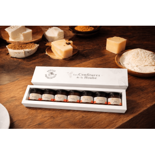 Coffret 7 saveurs FROMAGE blanc élégant confiture de la hoube moselle grand est