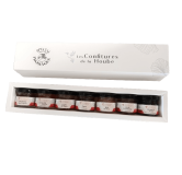 Coffret 7 saveurs FROMAGE blanc élégant confiture de la hoube moselle grand est