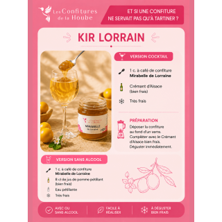 Mirabelle de Lorraine 220 gr Confiture extra