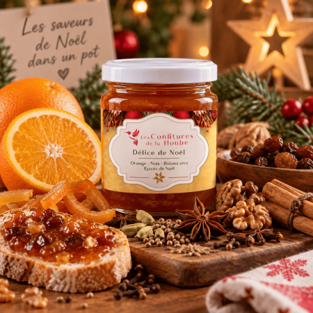 Délice de Noël 220 gr - Les Confitures de La Hoube-