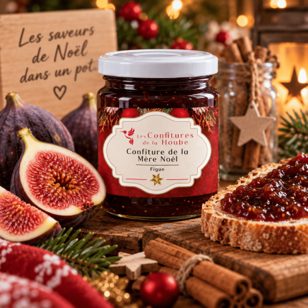 Confiture Mère Noël - Figue - Confiture extra - Les Confitures de la Hoube