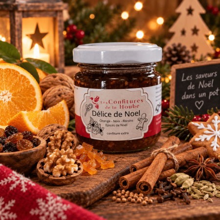 Délice de Noël 110 gr - Les Confitures de La Hoube-