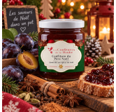 Confiture artisanale Quetsche de Lorraine aux épices de Noël 220 gr Les Confitures de La Hoube - Confiture du Père Noel
