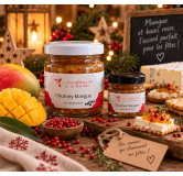 Chutney de Mangue aux baies roses 110 gr Les Confitures de La Hoube