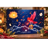 Calendrier de l'Avent 100% fabrication artisanale 100% Les Confitures de La Hoube 24 variétés de confitures différentes
