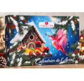 Calendrier de l'Avent 100% fabrication artisanale 100% Les Confitures de La Hoube 24 variétés de confitures différentes
