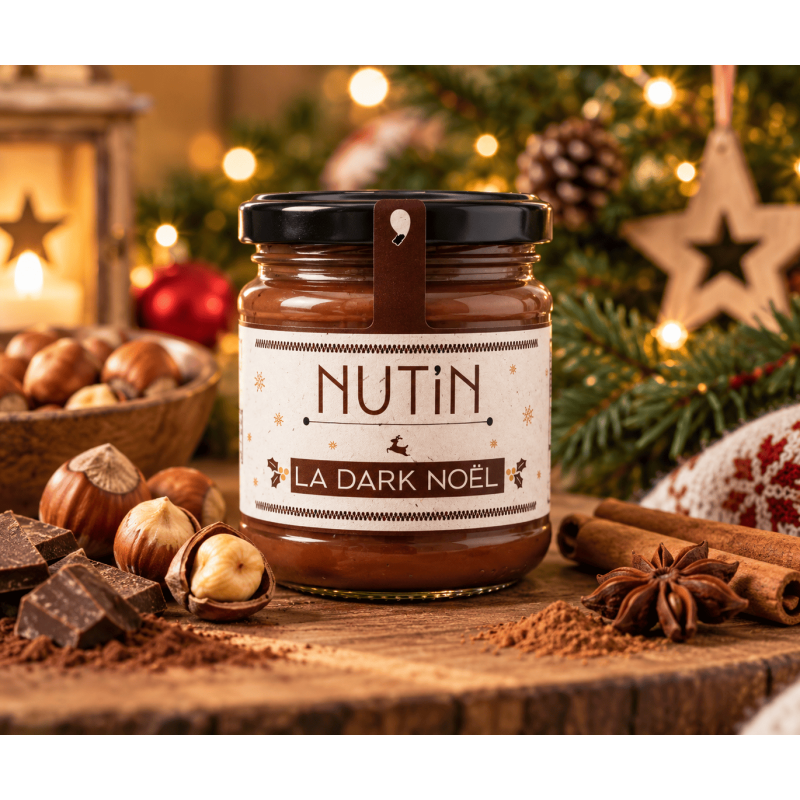 La Dark Noel Pâte à tartiner bio Nut'In Les Confitures de La Hoube