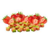 fraises rhubarbe
