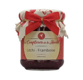 Litchi framboise confiture extra 220g les confitures de la hoube
