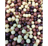 Enrobés chocolatés bio - Billes multi-céréales chocolat noir lait blanc - Les confitures de la hoube moselle grand est