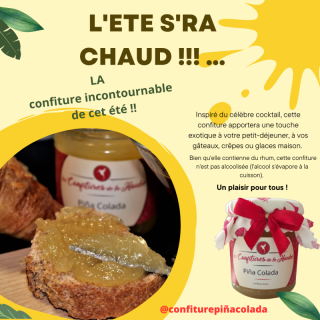 Confiture Piña Colada Confitures de la hoube Grand Est Moselle