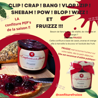 Confiture Fruizzz Ananas Cassis Orange Confitures de la Hoube Grand Est Moselle