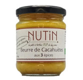 NUT'IN BIO - Beurre de Cacahuètes aux Epices - pâte à tartiner 180 gr