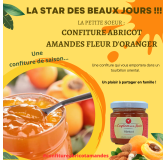 Abricot Amandes et Fleur d’Oranger 110 gr Confiture extra