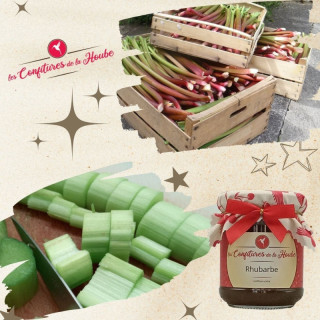 Confiture extra Rhubarbe d'Alsace 220 gr
